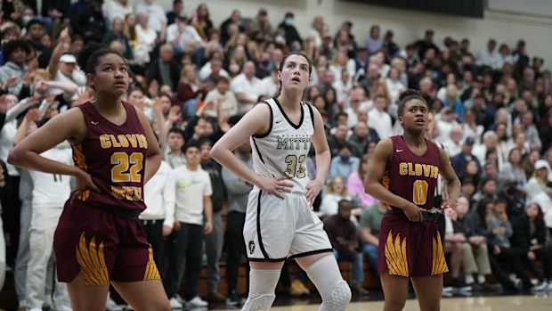 Mitty girls basketball vs Clovis West CIF Open NC semifinals by Brian Kimoto March 4 2023030820233031